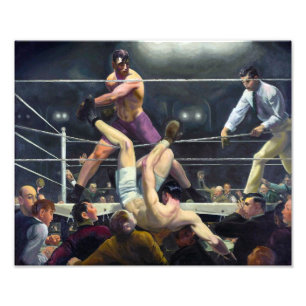 Dempsey en Firpo   George Bellows   Foto Afdruk