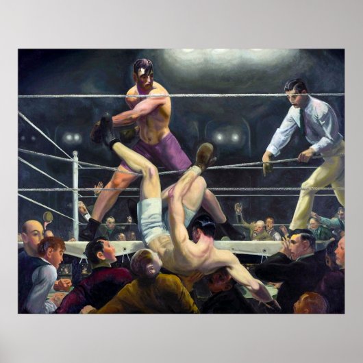Dempsey en Firpo | George Bellows | Poster (Voorkant)