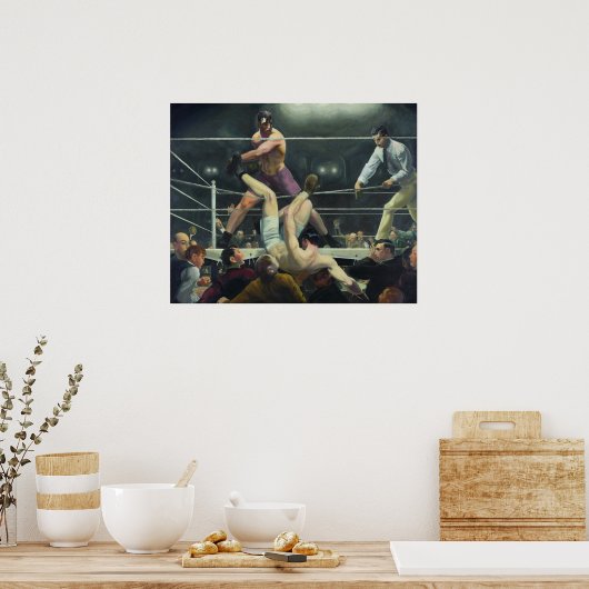Dempsey en Firpo, George Bellows Poster (Keuken)