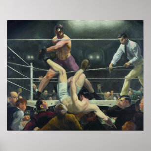 Dempsey en Firpo, George Bellows Poster