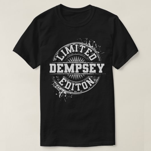 DEMPSEY Funny Surname Family Tree Birthday Reunion T-shirt (Design voorkant)