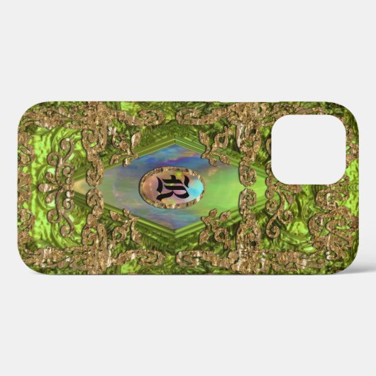 Dempsey Kelley Elegant Monogram Case-Mate iPhone Case (Achterkant (horizontaal))