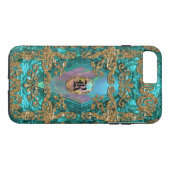 Dempsey Micha Elegant Monogram Case-Mate iPhone Case (Achterkant (Horizontaal))