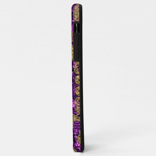 Dempsey Plum Elegant Chic Monogram Case-Mate iPhone Case (Achterkant/links)