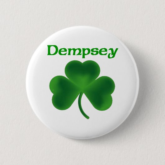 Dempsey Shamrock Ronde Button 5,7 Cm (Voorkant)