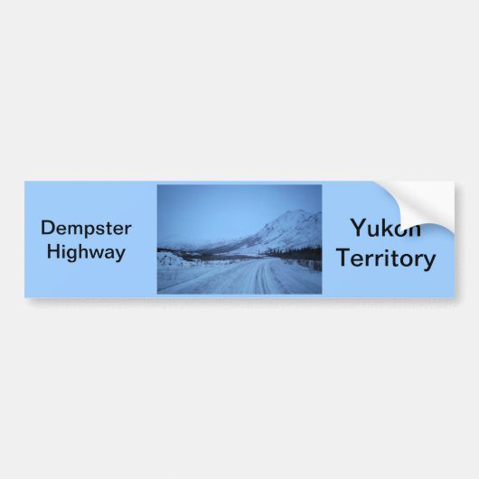 Dempster Highway Bumpersticker (Voorkant)