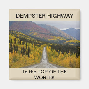 Dempster Highway Square Magnet