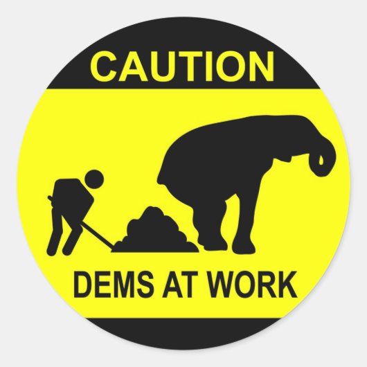 Dems op het werk Sticker (Voorkant)