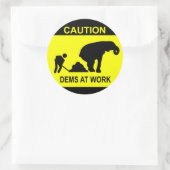 Dems op het werk Sticker (Tas)