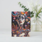 Demure AF - Ken Gage Surreal Art Briefkaart (Staand voorkant)