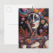 Demure AF - Ken Gage Surreal Art Briefkaart (Voorkant / Achterkant)