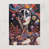 Demure AF - Ken Gage Surreal Art Briefkaart (Voorkant)