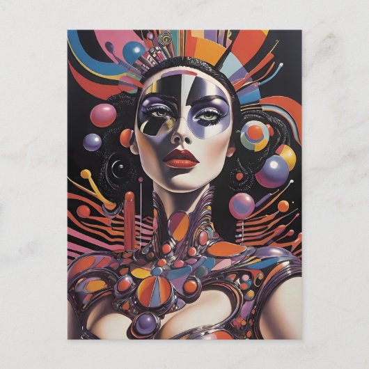 Demure AF - Ken Gage Surreal Art Briefkaart (Voorkant)