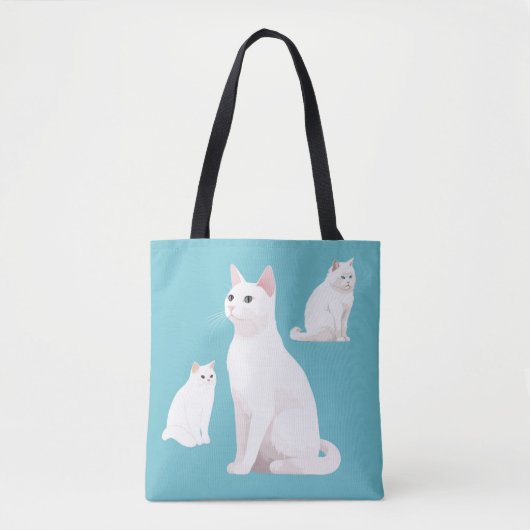 Demure Cats Tote Bag (Voorkant)