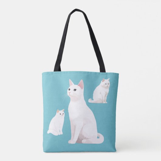 Demure Cats Tote Bag (Achterkant)