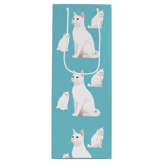 Demure Cats Wijn Cadeautas (Voorkant)