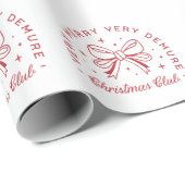 Demure Christmas coquette esthetisch Cadeaupapier (Rol Hoek)