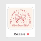 Demure Christmas coquette esthetisch Sticker (Vel)