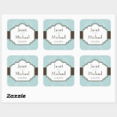 Demure Damask Grote Vierkante Stickers/afdichtinge Sticker (Vel)