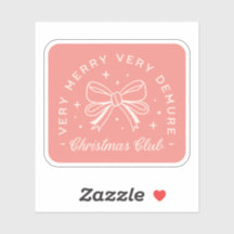 Demure Kerst roze coquette preppy esthetiek