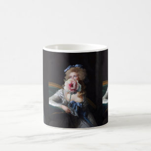 Demure met roze pioen koffiemok