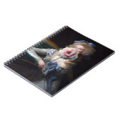 Demure met roze pioen notitieboek (Linkerzijde)