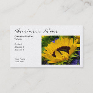 Demure Sunflower Visitekaartje