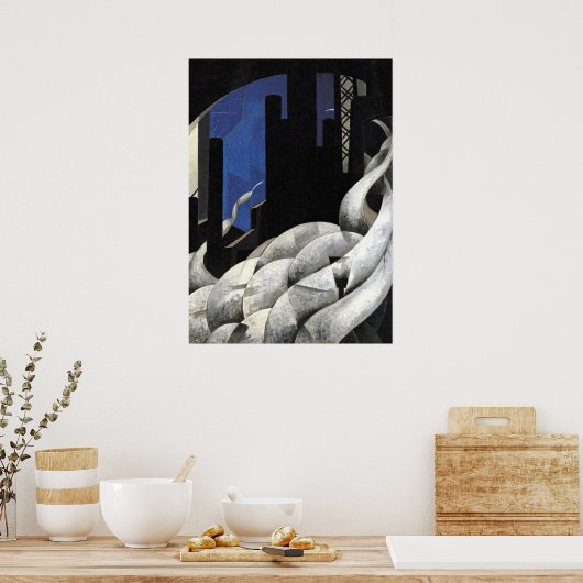 Demuth - Aanzet tot een nieuwe kerk Poster (Keuken)