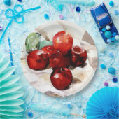 Demuth - appels en groen glas papieren bordje (Feest)