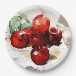 Demuth - appels en groen glas papieren bordje