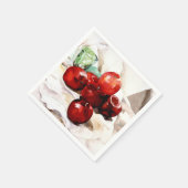 Demuth - appels en groen glas servet (Hoek)