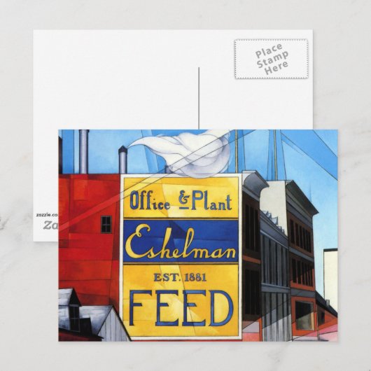 Demuth - Buildings, Lancaster Briefkaart (Voorkant / Achterkant)