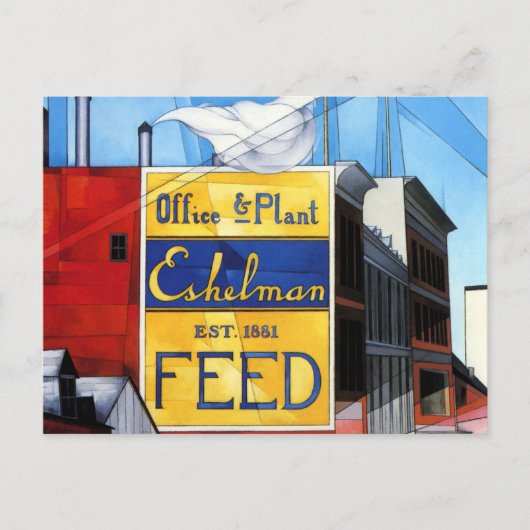 Demuth - Buildings, Lancaster Briefkaart (Voorkant)