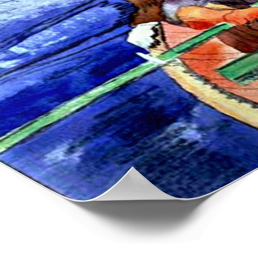 Demuth - De bootreis vanuit Sorrento Poster (Hoek)