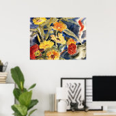 Demuth - Spray of Flowers Poster (Thuiskantoor)