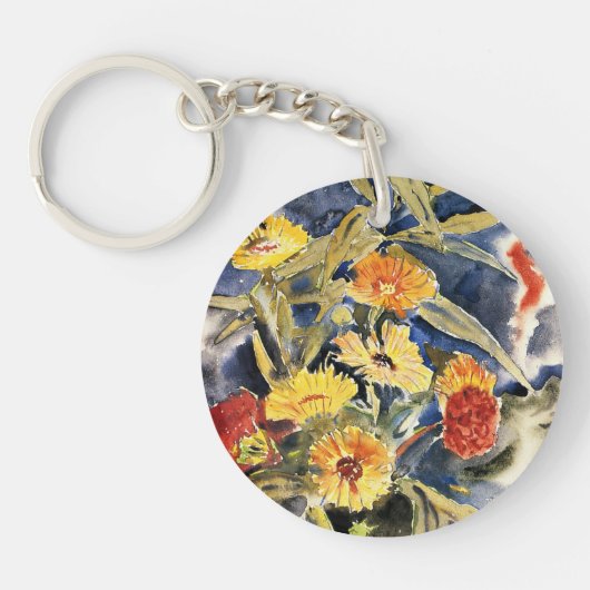 Demuth - Spuit van bloemen Sleutelhanger (Voorkant)