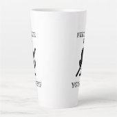 "Demuut uzelf" Fun Quote Latte Mok (Voorkant)