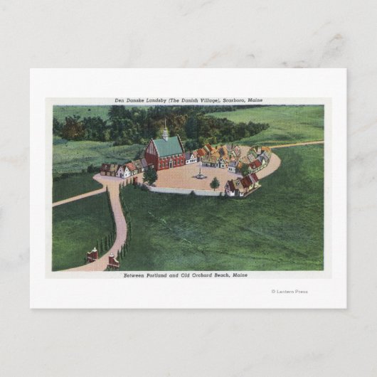 Den Danske Landsby (Deens dorp) Briefkaart (Voorkant)