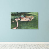 Den Danske Landsby (Deens dorp) Canvas Afdruk (Insitu (Houten vloer))