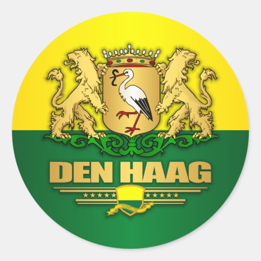 Den Haag (Den Haag) Ronde Sticker (Voorkant)