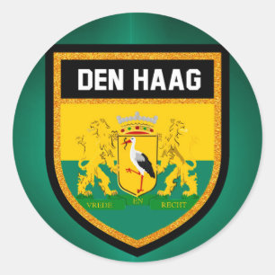 Den Haag Flag Ronde Sticker