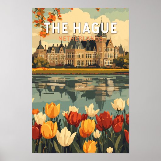 Den Haag Nederland Reizen Kunst Vintage Poster (Voorkant)