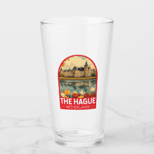 Den Haag Nederland Travel Art Embleem Glas