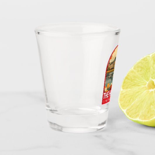 Den Haag Nederland Travel Art Embleem Shot Glas (Links)