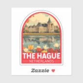 Den Haag Nederland Travel Art Embleem Sticker (Vel)