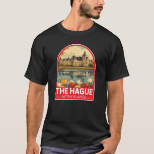 Den Haag Nederland Travel Art Embleem T-shirt