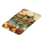 Den Haag Nederland Travel Art Vintage Magneet (Linkerzijde)