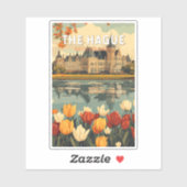 Den Haag Nederland Travel Art Vintage Sticker (Vel)