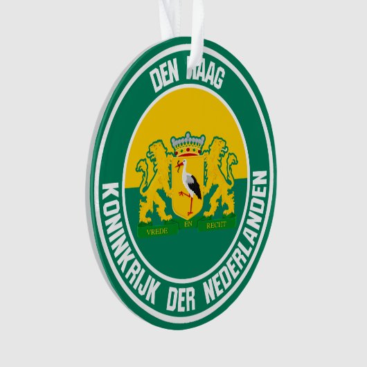 Den Haag Round Emblem Ornament (voorkant)