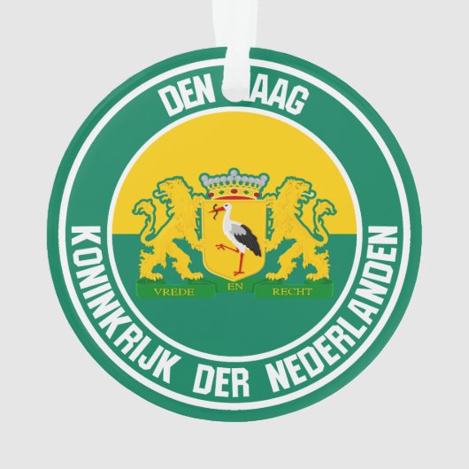 Den Haag Round Emblem Ornament (achterkant)